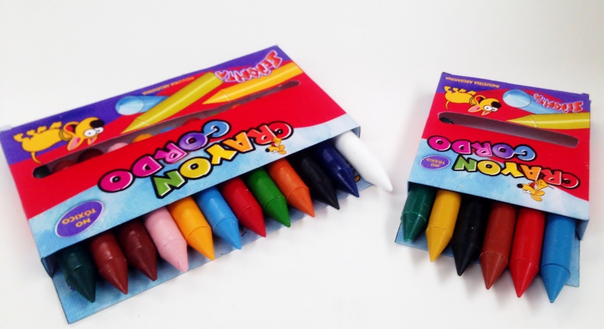 Lapices Crayones De Cera X12 Colores Señorita