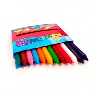 Lapices Crayones De Cera X12 Colores Señorita